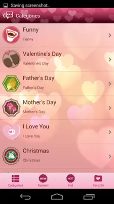 Handcent SMS Skin(Valentine android App screenshot 2