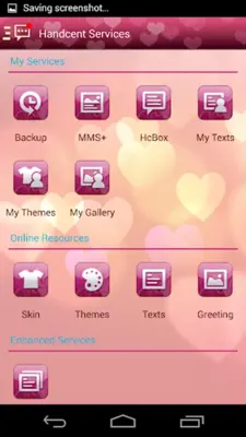 Handcent SMS Skin(Valentine android App screenshot 3