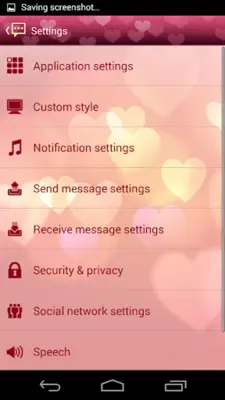 Handcent SMS Skin(Valentine android App screenshot 4